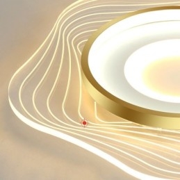 Lampada da soffitto creativa moderna con montaggio a filo, a forma di stella, 36 W