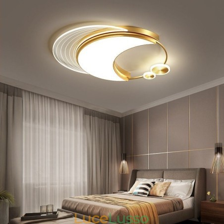 Plafoniera dimmerabile moderna da incasso a forma di luna 36W Plafoniera dimmerabile moderna da incasso a forma di luna 36W
