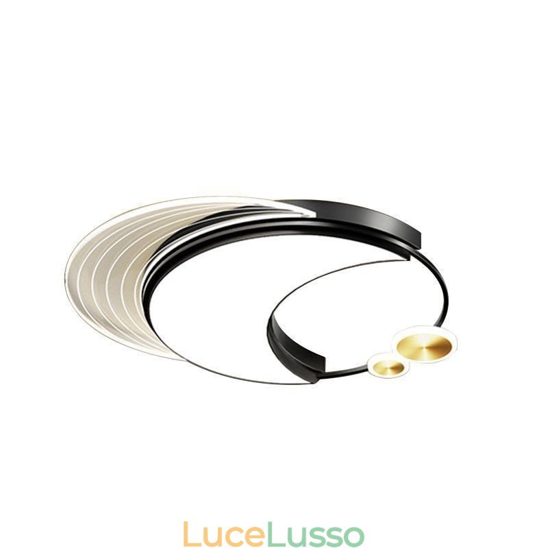 Plafoniera dimmerabile moderna da incasso a forma di luna 36W