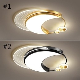 Plafoniera dimmerabile moderna da incasso a forma di luna 36W