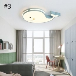 Lampada da soffitto dimmerabile con motivo a delfino, lampada da soffitto creativa per bambini