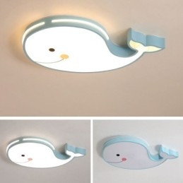 Lampada da soffitto dimmerabile con motivo a delfino, lampada da soffitto creativa per bambini