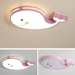 Lampada da soffitto dimmerabile con motivo a delfino, lampada da soffitto creativa per bambini