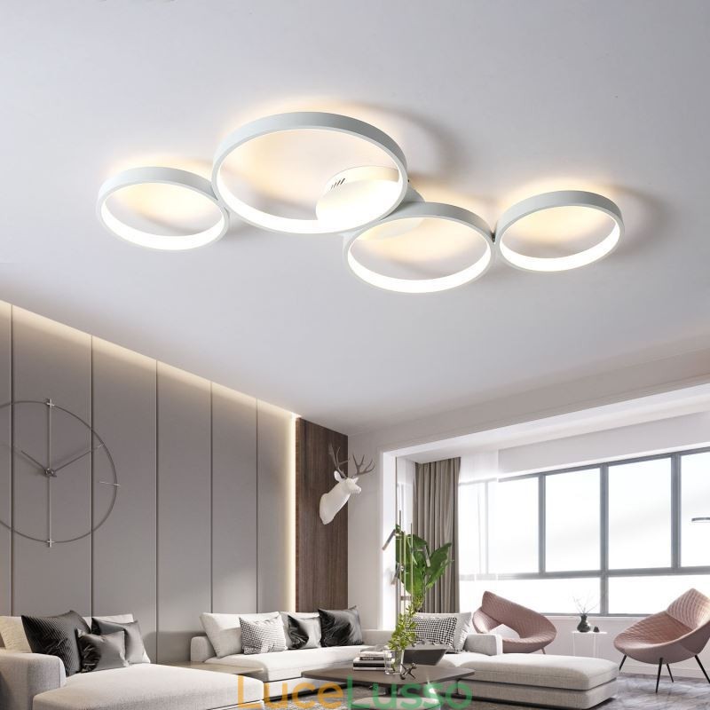 Lampada da soffitto 7200LM 4 anelli apparecchio di illuminazione