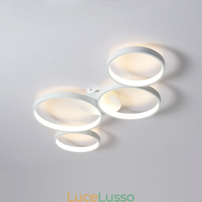 Lampada da soffitto 7200LM 4 anelli apparecchio di illuminazione