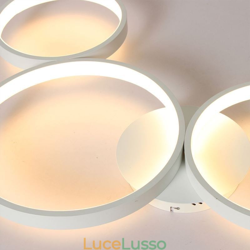 Lampada da soffitto 7200LM 4 anelli apparecchio di illuminazione
