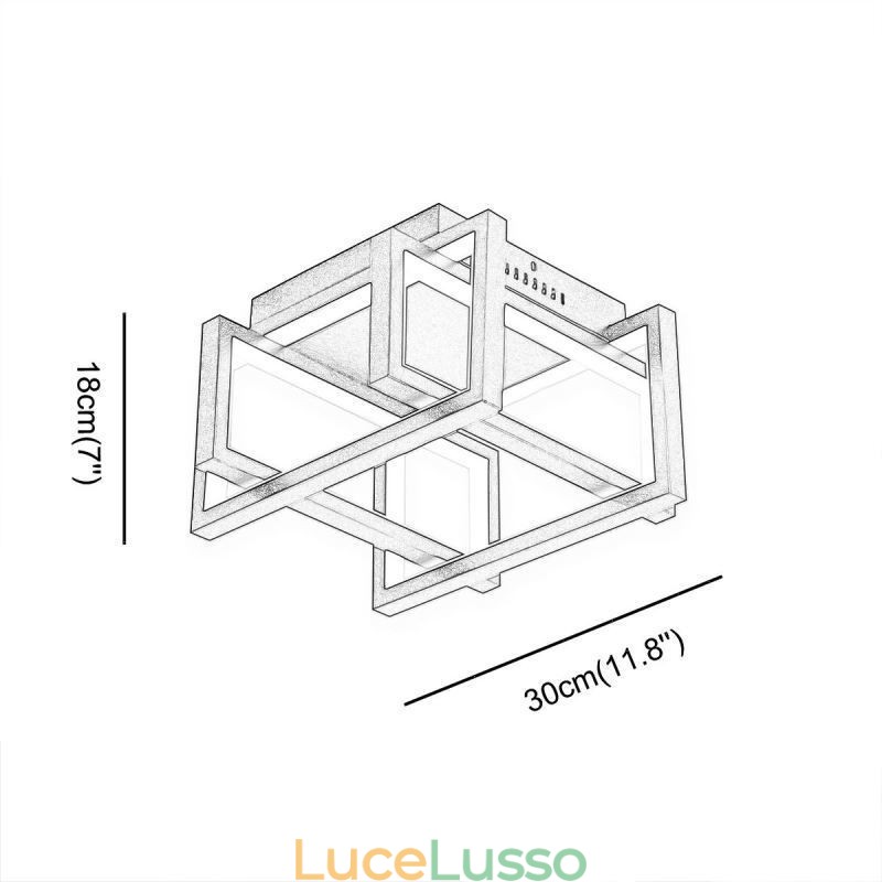 Lampada da soffitto intelligente WiFi Lampada da soffitto a filo