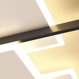 Plafoniera quadrata da soffitto a filo