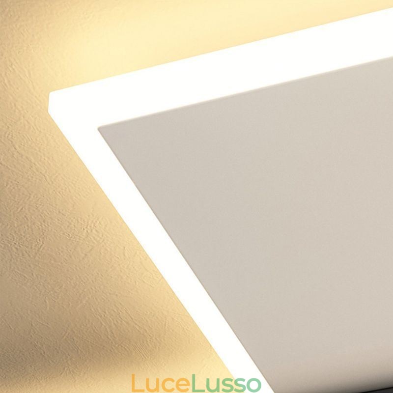 Plafoniera quadrata da soffitto a filo