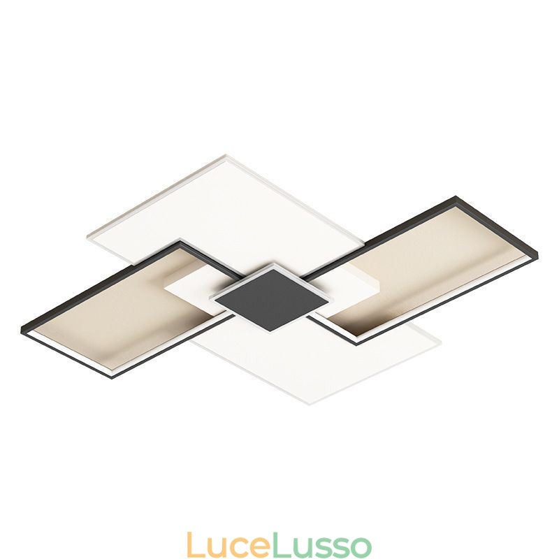 Plafoniera quadrata da soffitto a filo