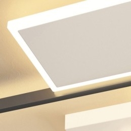 Plafoniera quadrata da soffitto a filo