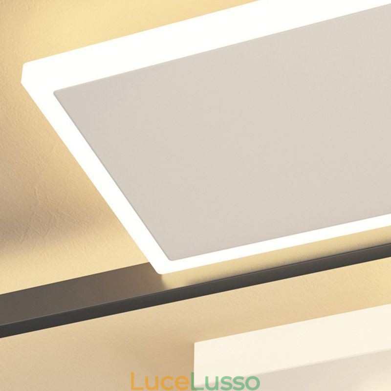 Plafoniera quadrata da soffitto a filo