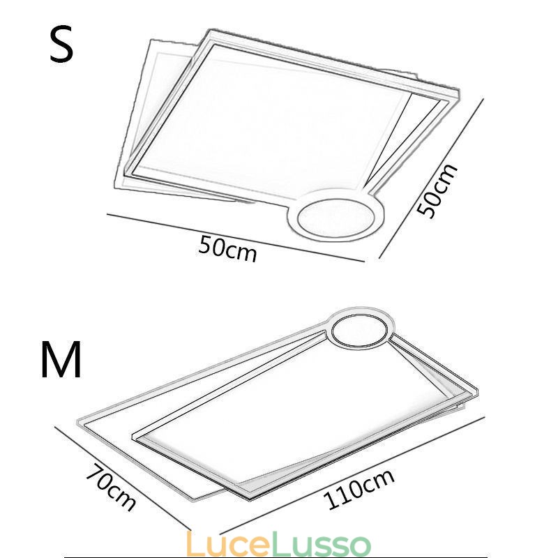 Lampada da soffitto minimalista a filo