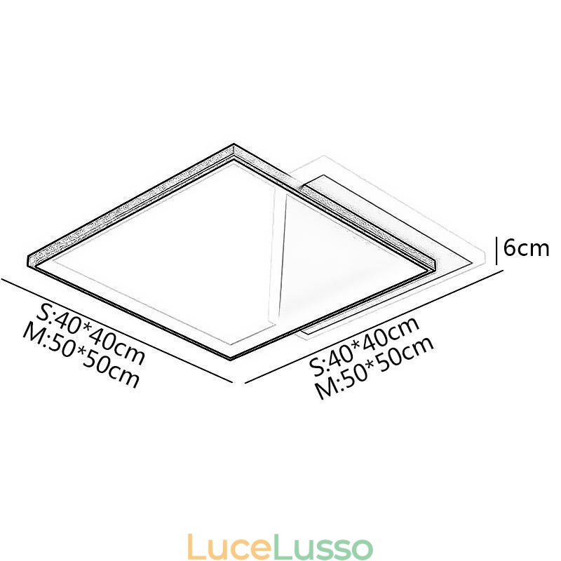 Plafoniera moderna a filo