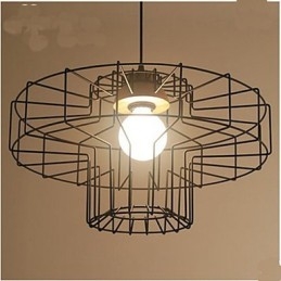 Lampadario in ferro a testa singola Lampadario retrò in rete