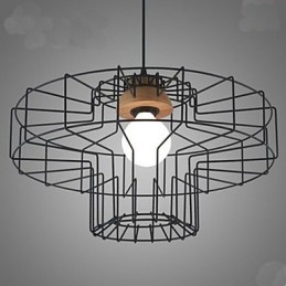 Lampadario in ferro a testa singola Lampadario retrò in rete