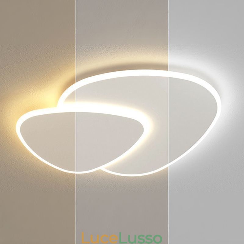 Illuminazione da soffitto a doppio triangolo a filo