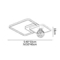 Apparecchio di illuminazione da soffitto per decorazioni per la casa a filo