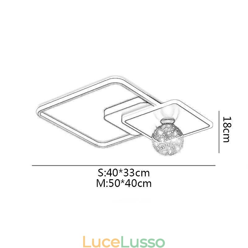 Apparecchio di illuminazione da soffitto per decorazioni per la casa a filo