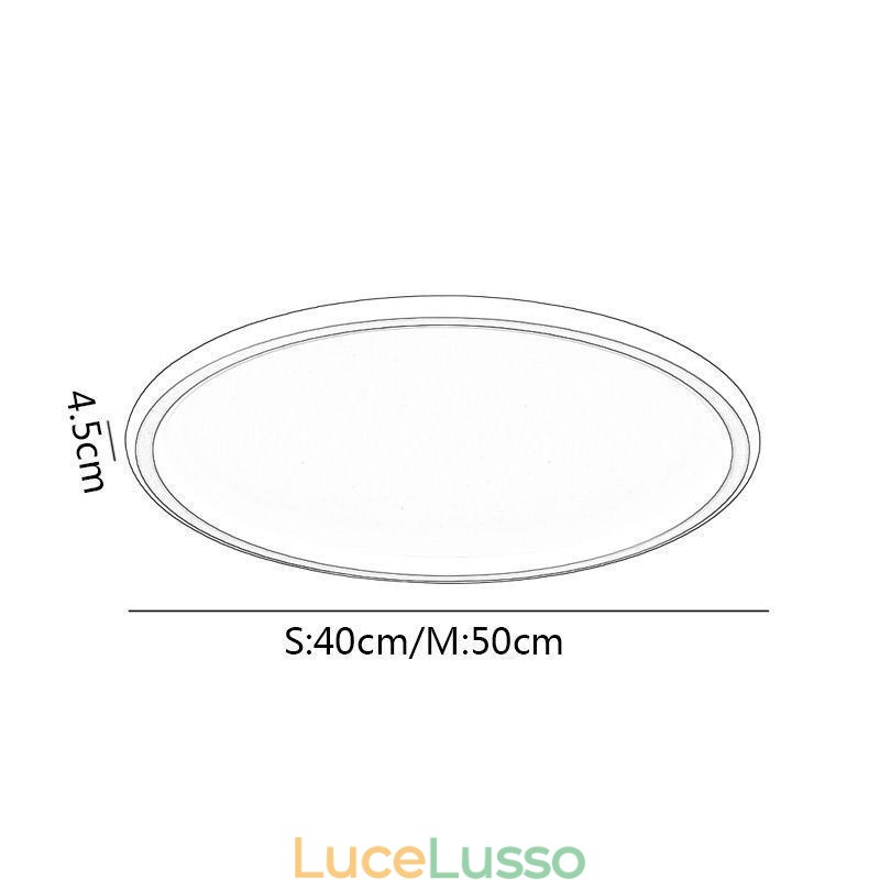 Plafoniera a filo Lampada rotonda Tricolore Dimmerabile