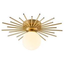 Lampada da soffitto moderna a 1 luce con montaggio a filo, lampada da soffitto a globo