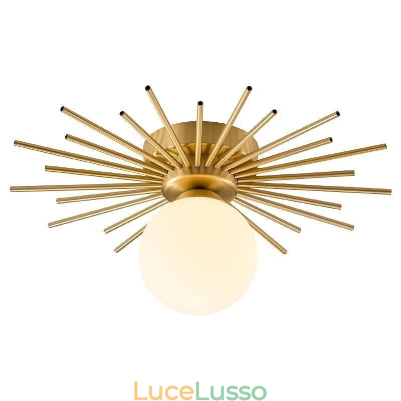 Lampada da soffitto moderna a 1 luce con montaggio a filo, lampada da soffitto a globo
