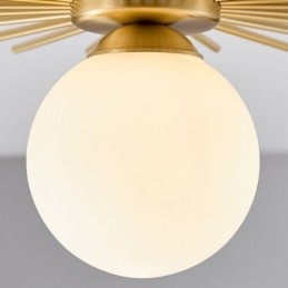 Lampada da soffitto moderna a 1 luce con montaggio a filo, lampada da soffitto a globo