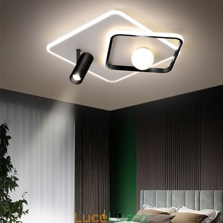 Faretto da soffitto quadrato in acrilico a filo Faretto da soffitto quadrato in acrilico a filo