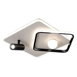 Faretto da soffitto quadrato in acrilico a filo