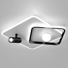 Faretto da soffitto quadrato in acrilico a filo