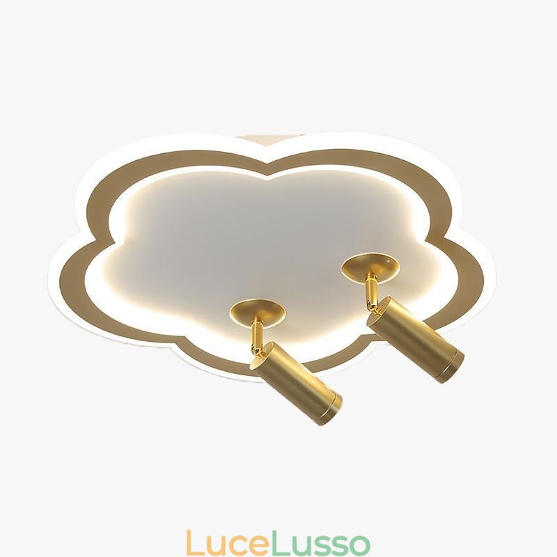 Faretto da soffitto a forma di fiore in acrilico da montare a filo