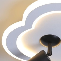 Faretto da soffitto a forma di fiore in acrilico da montare a filo