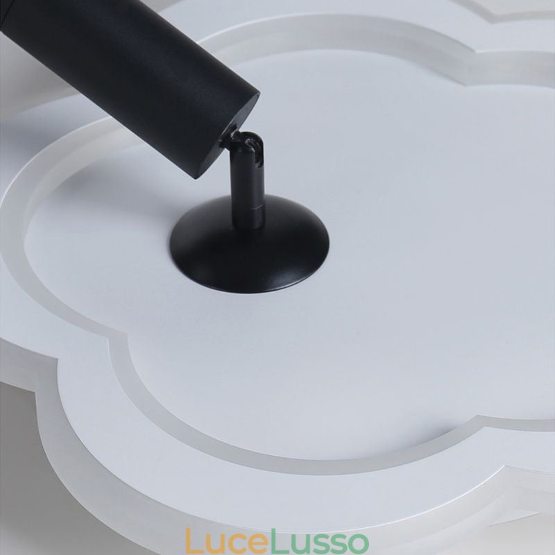 Faretto da soffitto a forma di fiore in acrilico da montare a filo
