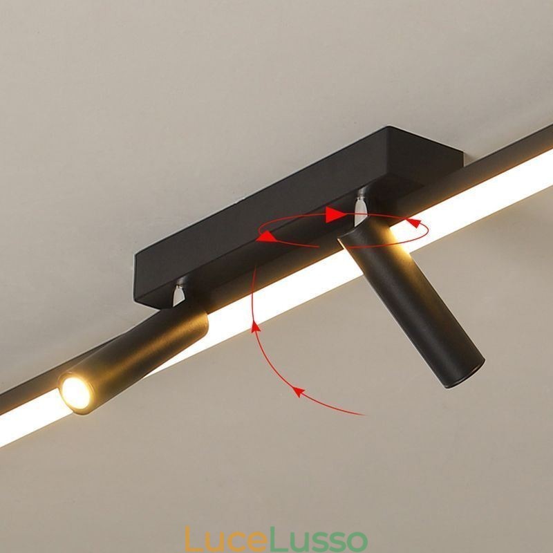 Faretto acrilico lineare da soffitto a filo