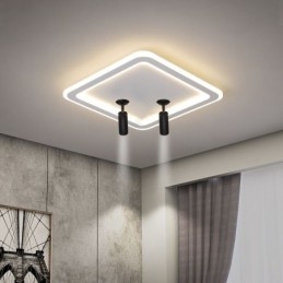 Faretto da soffitto quadrato a filo in acrilico