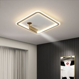 Faretto da soffitto quadrato a filo in acrilico