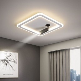 Faretto da soffitto quadrato a filo in acrilico