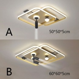 Faretto da soffitto in acrilico a filo quadrato