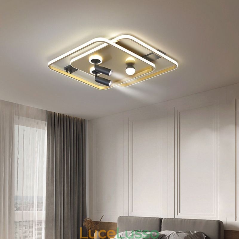 Faretto da soffitto in acrilico a filo quadrato