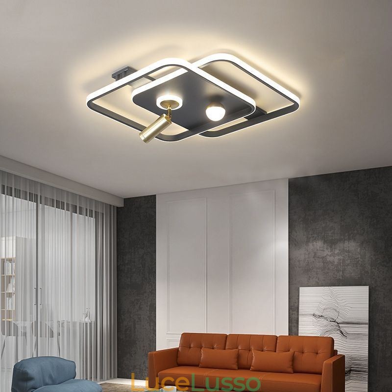 Faretto da soffitto in acrilico a filo quadrato