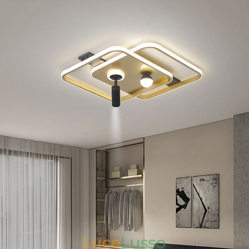 Faretto da soffitto in acrilico a filo quadrato