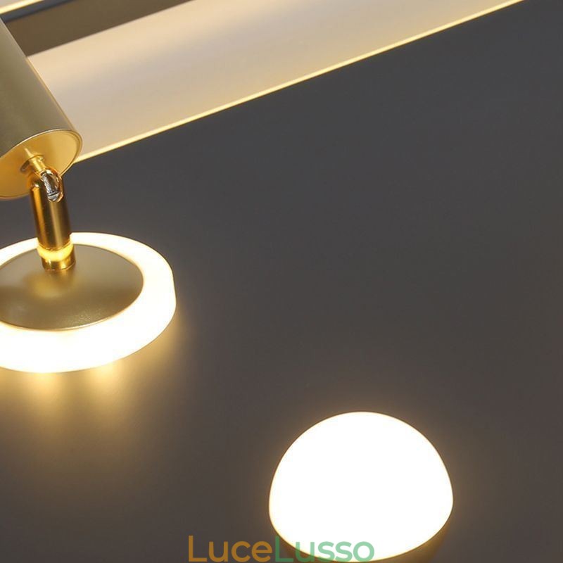 Faretto da soffitto in acrilico a filo quadrato