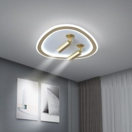 Faretto da soffitto in acrilico a forma di triangolo con montaggio a filo