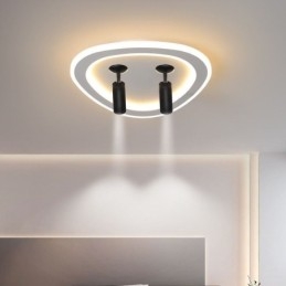 Faretto da soffitto in acrilico a forma di triangolo con montaggio a filo