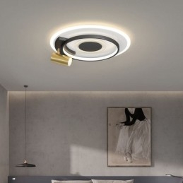 Faretto da soffitto geometrico in acrilico da montare a filo