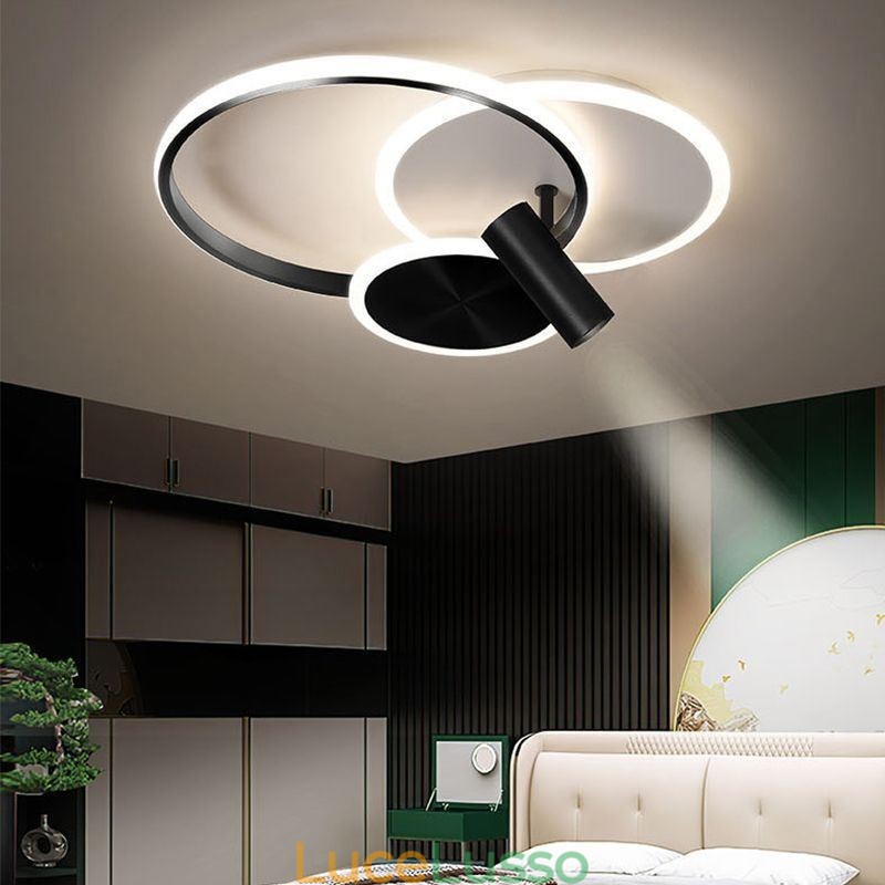 Lampada da soffitto creativa in acrilico con faretto a filo