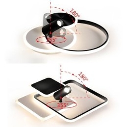 Lampada da soffitto creativa in acrilico con faretto a filo