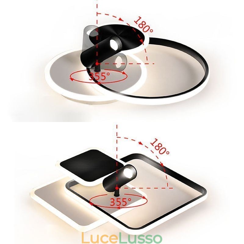Lampada da soffitto creativa in acrilico con faretto a filo
