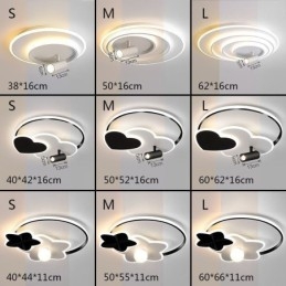 Faretto da soffitto creativo in acrilico con montaggio a filo