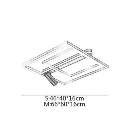 Faretto da soffitto in acrilico minimalista da montare a filo